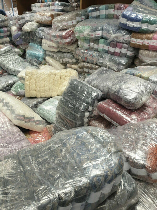 500 Balls JOB LOT WOOL ASSORTED hand knitting wool YARN MEGA DEAL balls offer